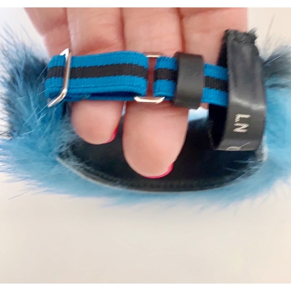 Prada Mink Fur Adjustable Bangle Cuff - Picture 9 of 9